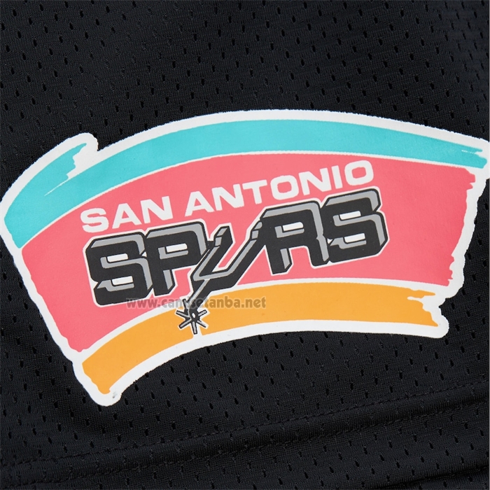Pantalone San Antonio Spurs Mitchell & Ness Hardwood Classics Negro